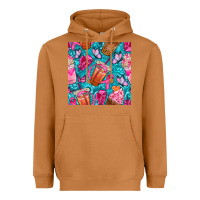 Meerkat breast cancer coffee cups with butterfly seamless pattern bbs Heavyweight Hoodie - BundleAndBundleShop