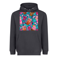 Smoke breast cancer coffee cups with butterfly seamless pattern bbs Heavyweight Hoodie - BundleAndBundleShop
