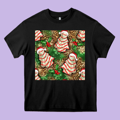 Christmas Tree Cakes Heavy Core Tee Designed By Nancycooperartshop
