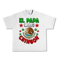 Lunar Rock El Papa Mas Chingon Mexican Flag Urban Heavy Tee - LillyAllenDesigns