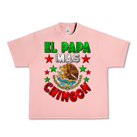 El Papa Mas Chingon Mexican Flag Urban Heavy Tee | Teevron