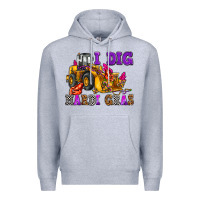 Heather Grey i dig mardi gras olivia Premium Hoodie - OliviaCreatesArt