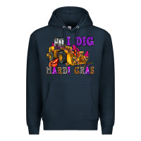Navy i dig mardi gras olivia Premium Hoodie - OliviaCreatesArt