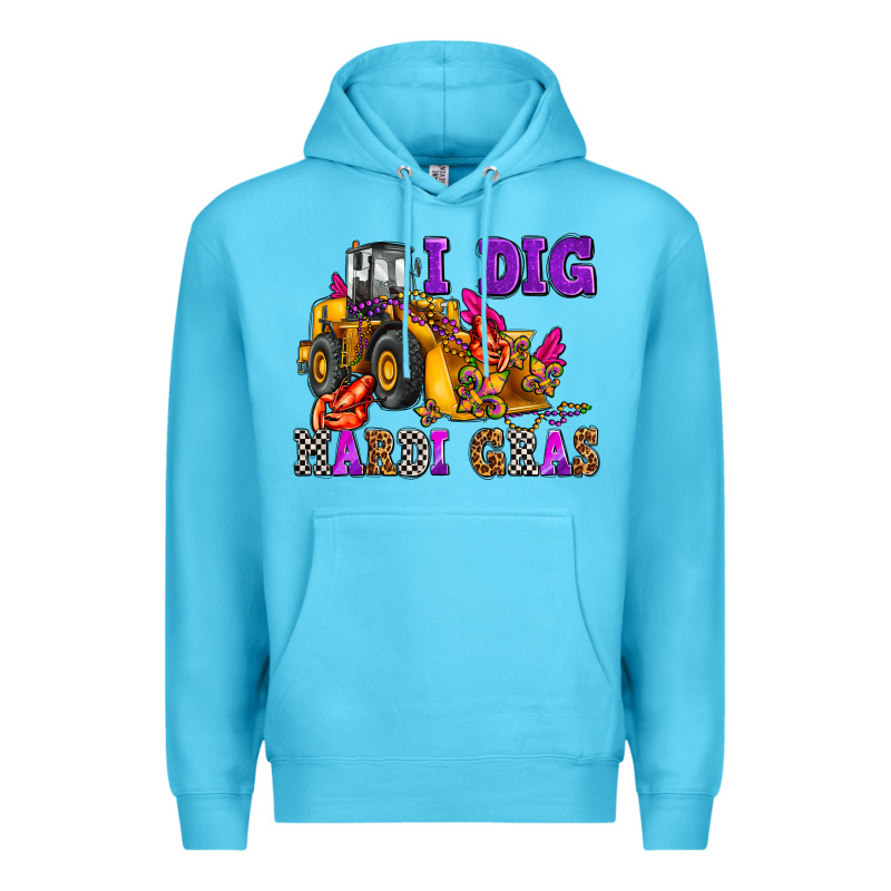 I Dig Mardi Gras Olivia Premium Hoodie by OliviaCreatesArt | Teevron