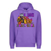 Purple i dig mardi gras olivia Premium Hoodie - OliviaCreatesArt
