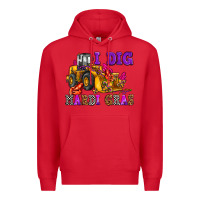 Red i dig mardi gras olivia Premium Hoodie - OliviaCreatesArt