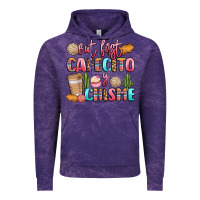 Cloud Purple but first cafecito y chisme Vintage Hoodie - LillyAllenDesigns