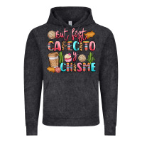 Vintage Black but first cafecito y chisme Vintage Hoodie - LillyAllenDesigns