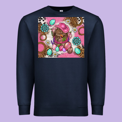 Cowboy Bunny Easter Tumbler Premium Sweatshirt Designed By Bundleandbundleshop