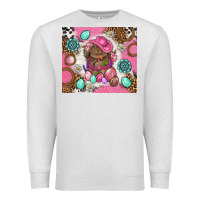 Oatmeal Heather Cowboy Bunny Easter Tumbler Premium Sweatshirt - BundleAndBundleShop