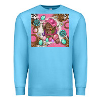 Ocean Blue Cowboy Bunny Easter Tumbler Premium Sweatshirt - BundleAndBundleShop