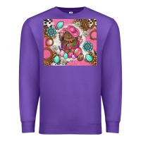 Purple Cowboy Bunny Easter Tumbler Premium Sweatshirt - BundleAndBundleShop