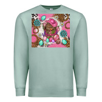 Seafoam Cowboy Bunny Easter Tumbler Premium Sweatshirt - BundleAndBundleShop