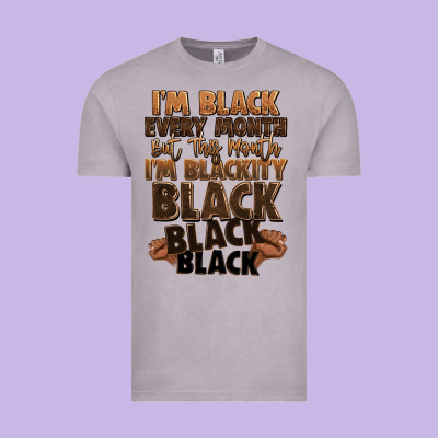 Im Black Every Month But This Month Im Blackity Bl Vintage Tee Designed By Lillyallendesigns