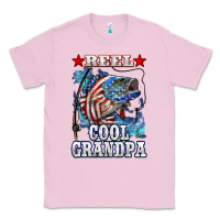 Bubblegum Pink reel cool grandpa american flag bass Classic Tee - LillyAllenDesigns