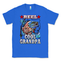 True Royal reel cool grandpa american flag bass Classic Tee - LillyAllenDesigns
