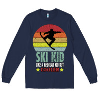 Navy ski kid like a regular kid but coolers Long Sleeve Tee - Bettercallsaul