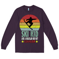 Plum ski kid like a regular kid but coolers Long Sleeve Tee - Bettercallsaul