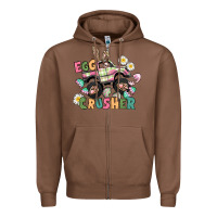Chestnut Egg crusher monster truck Zipper Hoodie - CowGirlArtShop