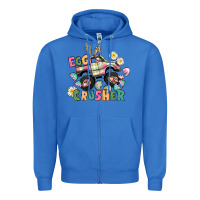 True Royal Egg crusher monster truck Zipper Hoodie - CowGirlArtShop