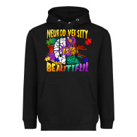 Black Neurodiversity Is Beautiful Heavyweight Hoodie - FaDigitalArtStudio