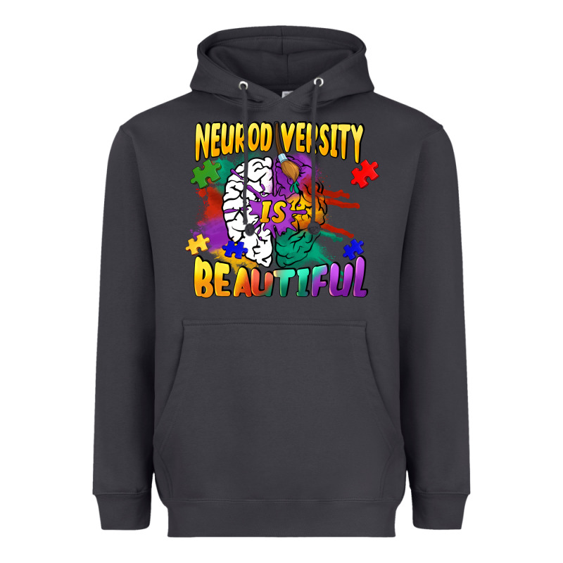 Neurodiversity Is Beautiful Heavyweight Hoodie by FaDigitalArtStudio | Teevron