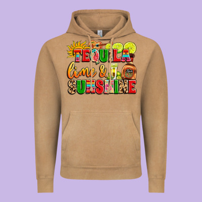 Tequila Lime And Sunshine Vintage Hoodie Designed By Lillyallendesigns