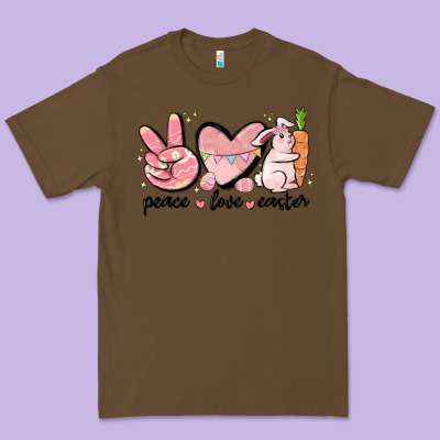 Peace Love Easter Premium Tee Designed By Maliassmallbusiness