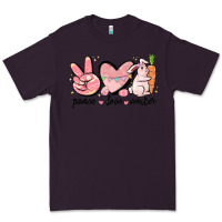 Plum peace love easter Premium Tee - MaliasSmallBusiness
