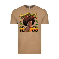 Vintage Coffee juneteenth 1865 black woman Vintage Tee - LillyAllenDesigns
