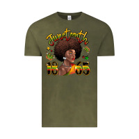 Vintage Olive juneteenth 1865 black woman Vintage Tee - LillyAllenDesigns