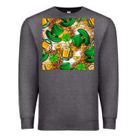 Charcoal Heather St. Patricks day hat digital paper Premium Sweatshirt - BundleAndBundleShop