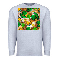 Heather Grey St. Patricks day hat digital paper Premium Sweatshirt - BundleAndBundleShop
