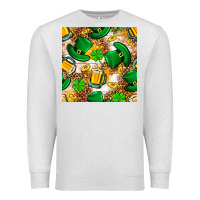 Oatmeal Heather St. Patricks day hat digital paper Premium Sweatshirt - BundleAndBundleShop