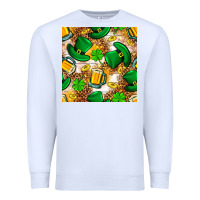 St. Patricks Day Hat Digital Paper Premium Sweatshirt | Teevron