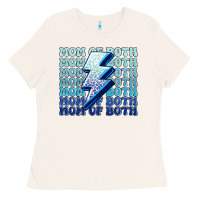Bone mom of both boys Ladies Tee - MaliasSmallBusiness