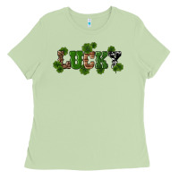 Matcha st patricks day lucky shamrock Ladies Tee - RanaPortraitStore