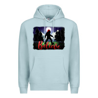Blue Mist bigfoot believe christmas Premium Hoodie - FaDigitalArtStudio