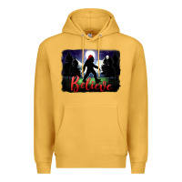 Mustard bigfoot believe christmas Premium Hoodie - FaDigitalArtStudio