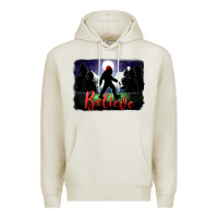 Oatmeal Heather bigfoot believe christmas Premium Hoodie - FaDigitalArtStudio