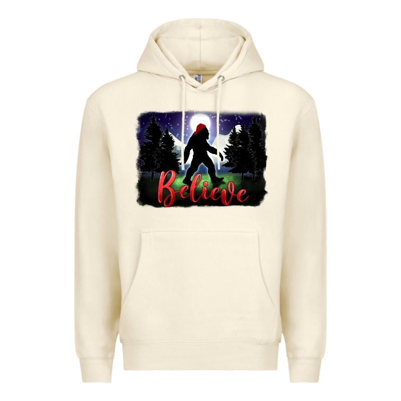Bigfoot Believe Christmas Premium Hoodie by FaDigitalArtStudio | Teevron