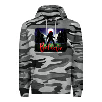 Slate Camo bigfoot believe christmas Premium Hoodie - FaDigitalArtStudio