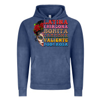 Vintage Denim mexican sugar skull latina chingona bonita Vintage Hoodie - LillyAllenDesigns