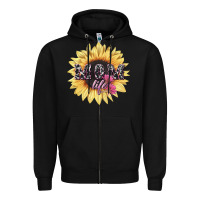 Black Mom life sunflower mother's day Zipper Hoodie - HowdyJamesFarm