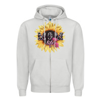 Dove Grey Mom life sunflower mother's day Zipper Hoodie - HowdyJamesFarm
