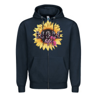 Navy Mom life sunflower mother's day Zipper Hoodie - HowdyJamesFarm