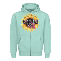 Seafoam Mom life sunflower mother's day Zipper Hoodie - HowdyJamesFarm