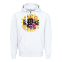 White Mom life sunflower mother's day Zipper Hoodie - HowdyJamesFarm