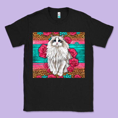 Western Ragdoll Cat Classic Tee Designed By Lillyallendesigns