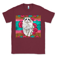 Burgundy Western Ragdoll Cat Classic Tee - LillyAllenDesigns